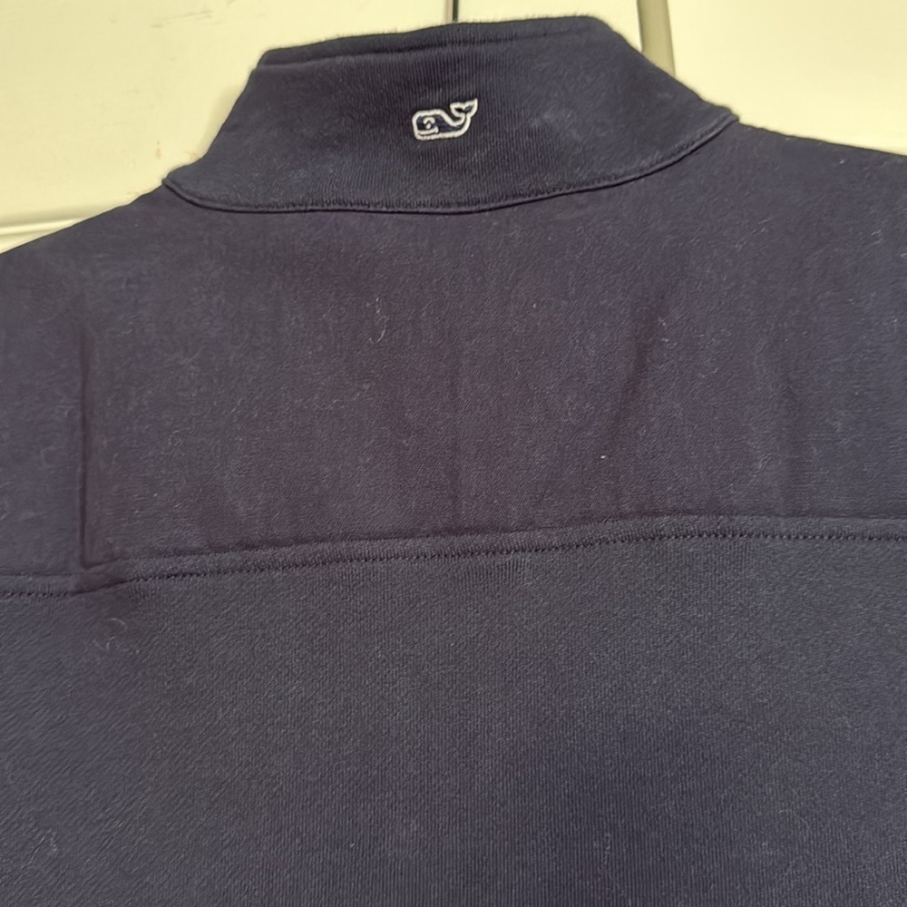 Vineyard Vines Dark Blue Quarter-Zip Pullover - Picture 6 of 7